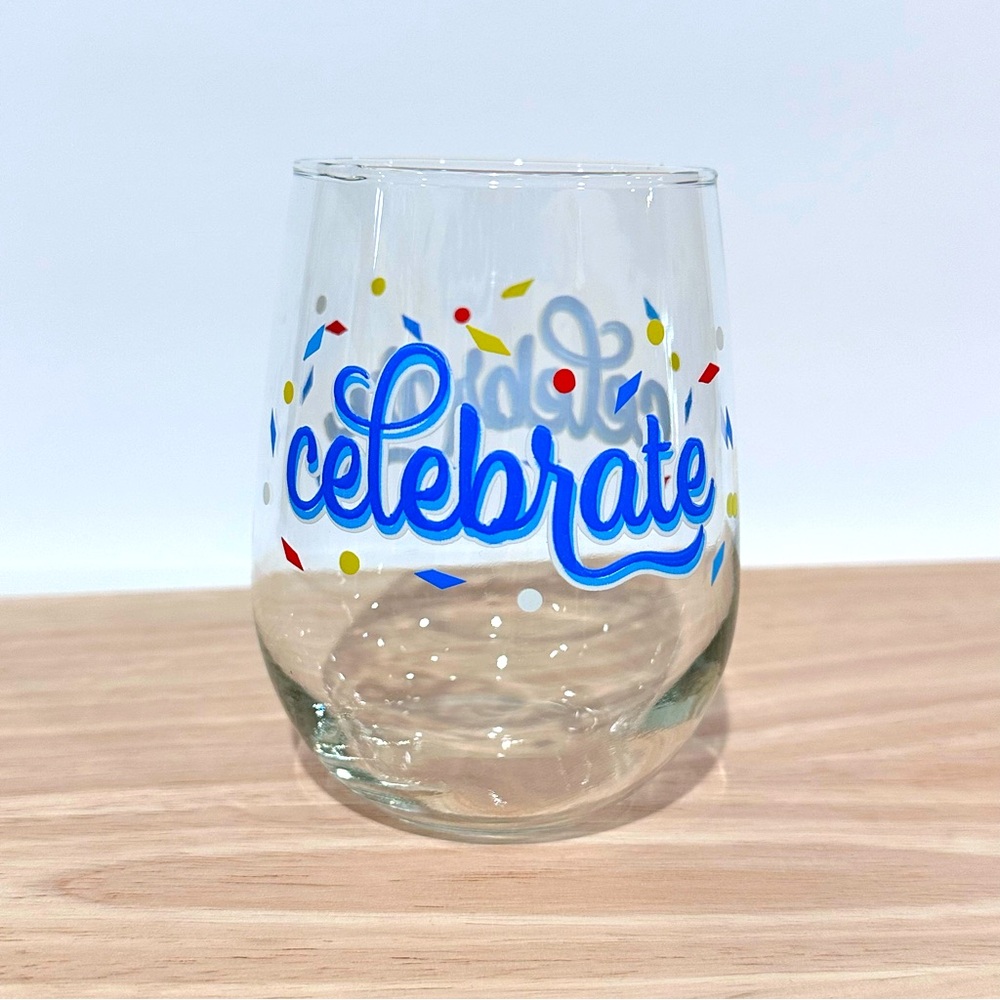 Celebrate Drinking Glass